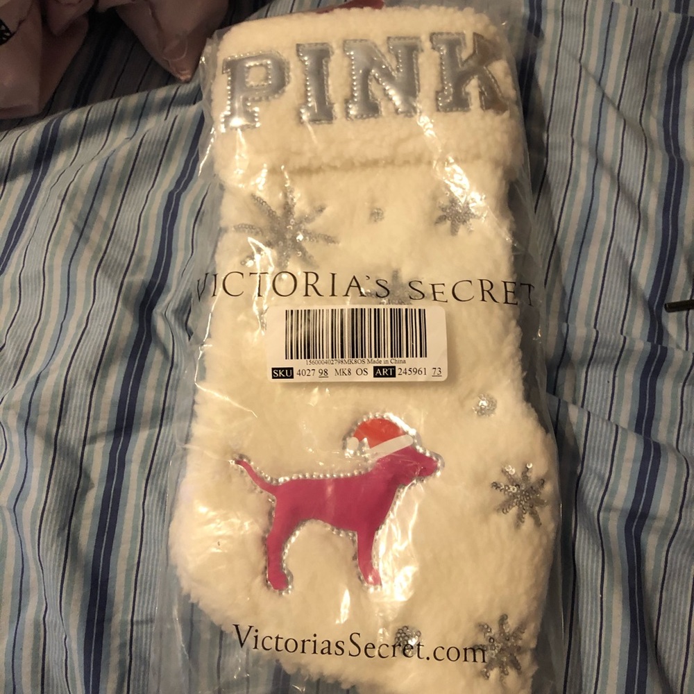 PINK christmas stocking